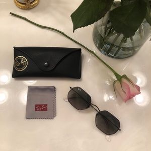 NWOT Ray-Ban Hexagonal Limited Edition Black Lens Sunglasses
